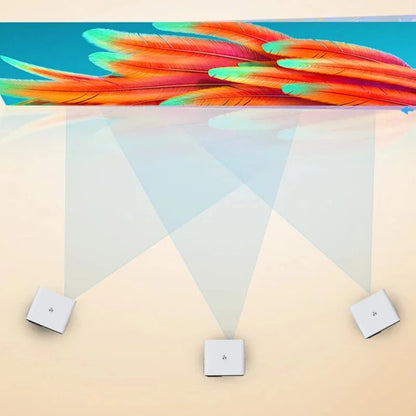 ThundeaL TD85W Portable Full HD 1080P Android 12 Projector 14000 Lumens WiFi 6 & bluetooth-Compatible Auto Focus Keystone Correction Home Theater Built-in 5W Speaker Mini Smart Projector