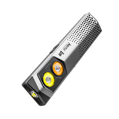 USB Rechargeable LED Multiple Colors Flashlight with Magnet and Hook Life Waterproof With Red light Power Bank Repairing Work Emergency Lantern