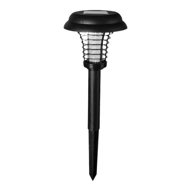 Elfeland Solar Powered Mosquito Killer Lawn Light Outdoor Zapper IP65 Waterproof UV Attraction & Electric Grid for Garden