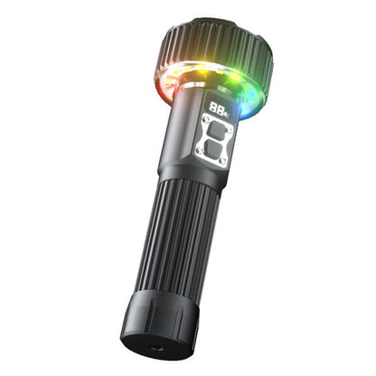 Ultra Bright Aluminum Alloy Flashlight With COB Atmosphere Light Long Endurance Fast USB Rechargeable Portable Light for Outdoor Camping