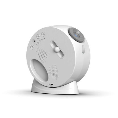 Elfeland Multifunctional Starry Sky Projector Lamp with 13 Star Films Bluetooth Speaker Night Light White Noise Sleep Aid Sounds Time Display Alarm Remote Control