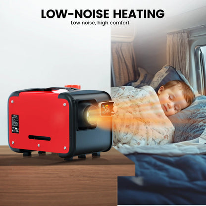 KROAK 5-8KW K-H 12V 24V Diesel Air Heater Thermostat With dapter For Van Trucks RV