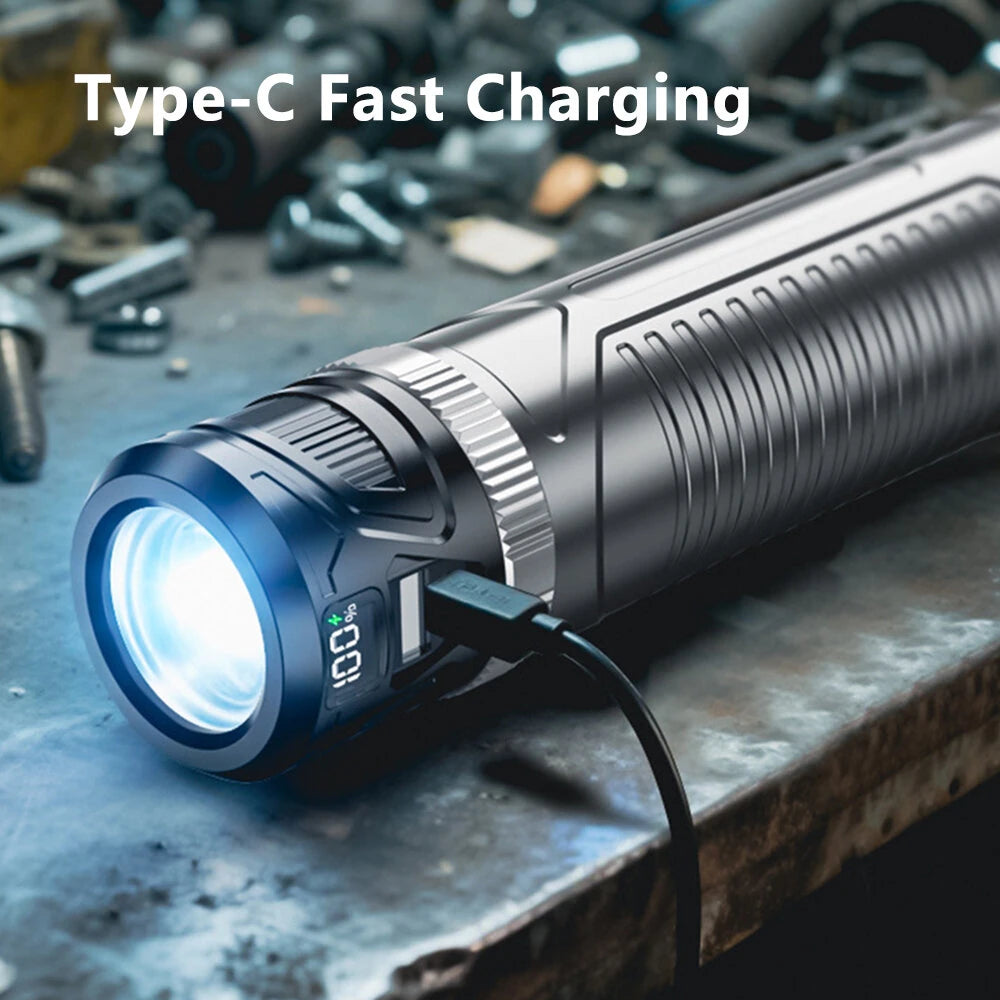 1000LM LED+COB Ultra-Bright Camping Light USB Rechargeable Waterproof Portable Tent Ambient Light with  Emergency Outdoor Magnetic Work Lamp