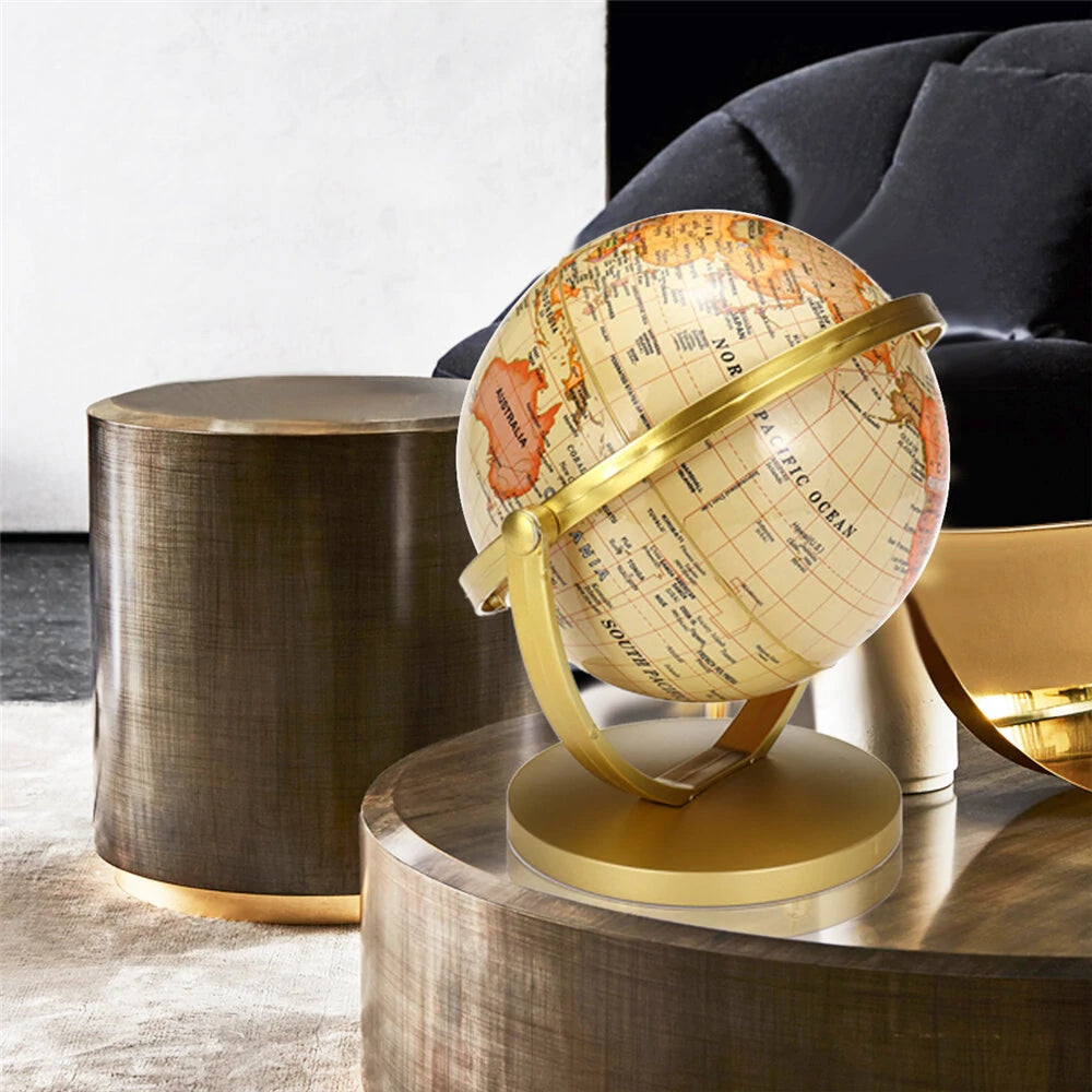 World Globe Map 360Rotating World Globe Earth Map Geography Education Toy Home Decoration Office Ornament Kids Gift