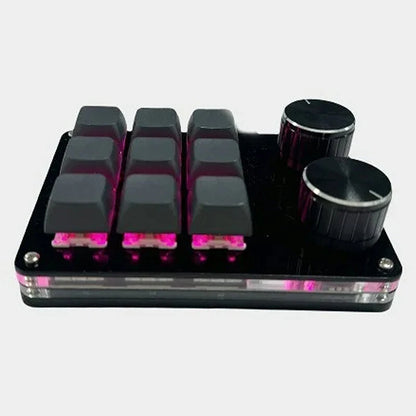 9/10/12/15 Keys Type-C Wired Mechanical Keypad with Dual Knobs Hot Swap Customized PC Gaming Keyboard for Office Computer Macro Design