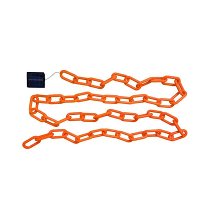 Elfeland Solar Powered/Battery Powered 2~3M Halloween Plastic Chain Lights Props Chains with 8 Lighting Modes String Lights for Skeleton Dog Spooky Outdoor Decorations Light