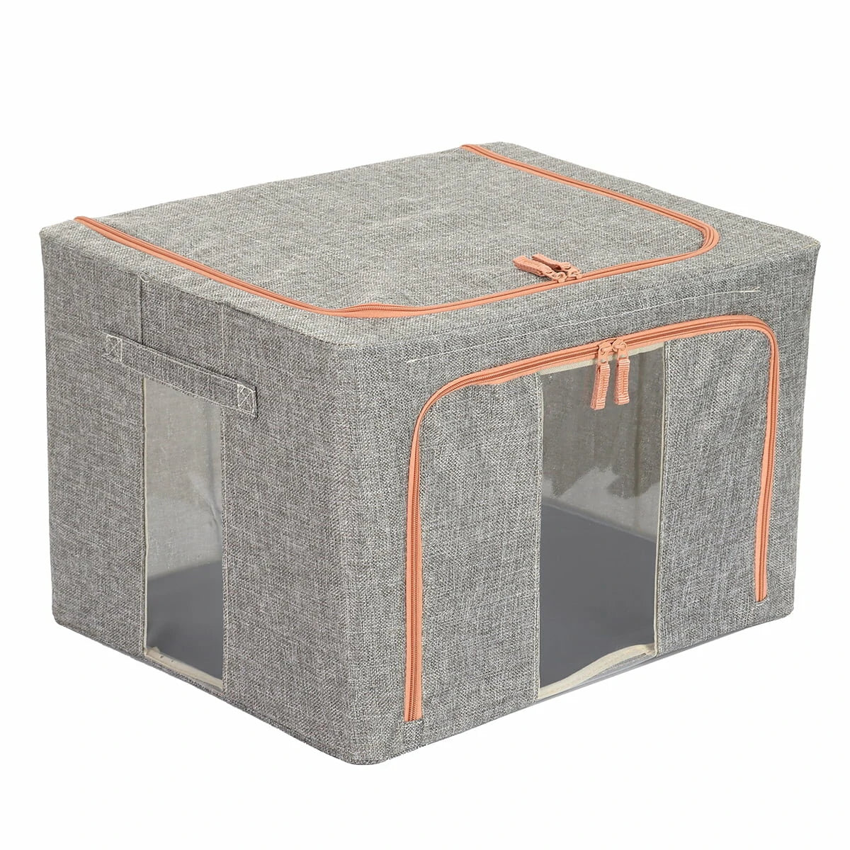 HONEIER 66L Storage Bags Clothes Organizer Storage Containers with Durable Handles Thick Fabric for Clothing Blanket Comforters Bed Sheets Pillows