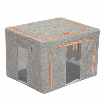 HONEIER 66L Storage Bags Clothes Organizer Storage Containers with Durable Handles Thick Fabric for Clothing Blanket Comforters Bed Sheets Pillows