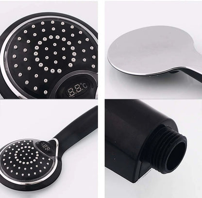 Bathroom Handheld Shower Sprayer Faucet Shower Head High Pressure w/ LED Water Temperature Display