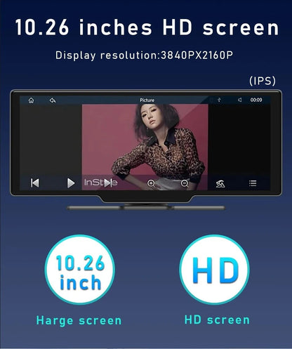 10.26 inch Portable bluetooth Car MP5 Player HD Large Screen Wireless Carplay Car Radio Built-in 1W Speaker