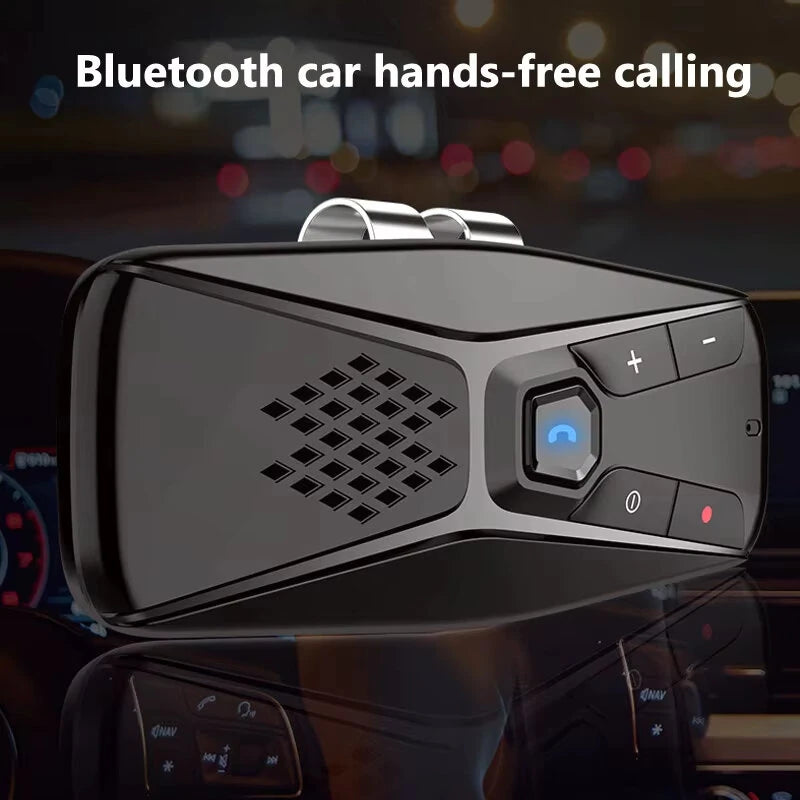 Bluetooth Car Kit Handsfree Speakerphone Wireless with Microphone Bluetooth 5.0 Automatic Shut Down and Auto Connect