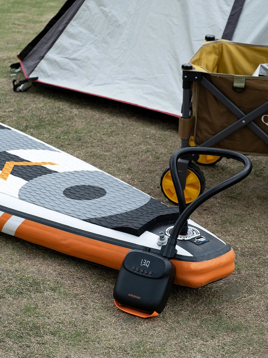 AIRBANK 20PSI High Pressure SUP Air Pump 4000mAh for Inflatable Stand Up Paddle Boards, Boats,Kayak,12V DC Car Connector