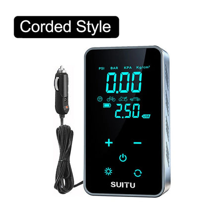 Portable Electrical Car Air Pump Mini Tire Inflatable Pump Inflator Air Compressor Pump for Car Motorcycle Bicycle Ball