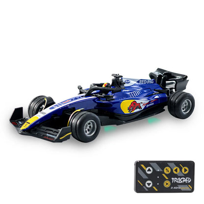 TRASPED HG4-234 RTR 1/64 2.4G Mini RC Car F1 Formula Racing Alloy Shell Three Speed Support App Remote Control LED Light Highly Simulated Classic Desktop Vehicles Models Toys Collection Gift for Children