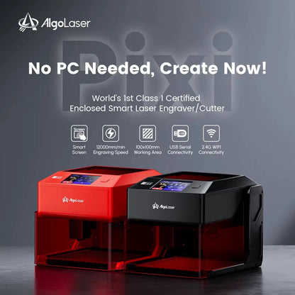 [EU/US/BR Direct]AlgoLaserPIXI 5W Laser Engraver Smart Safe Simple with Height Adjustable Fully Enclosed Cover Diy Desktop Portable Engraver Cutter