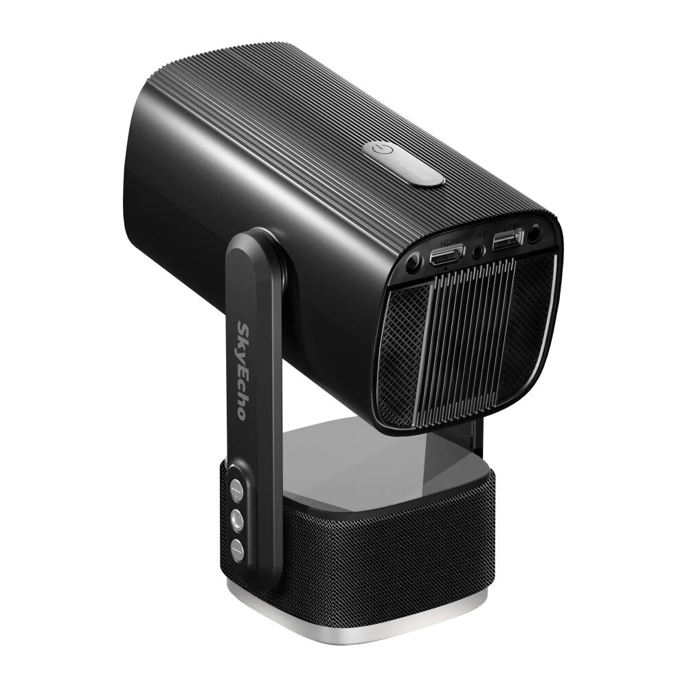 [EU/US Direct] SkyEcho FreeONE-Pro Auto Focus Built-in battery Ceiling Projector Android 1+8G 350 ANSI Lumens 1080P 4K Decoding Supported Built-in 6W Surround Speaker WiFi6 bluetooth 5.2 Home Theater Outdoors Wireless Projectors