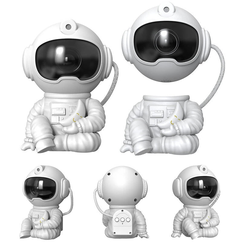 Elfeland LED Astronaut Starry Sky Lamp Atmosphere Projection Lamp Sitting Astronaut Remote Control Creative Bedroom Night Light