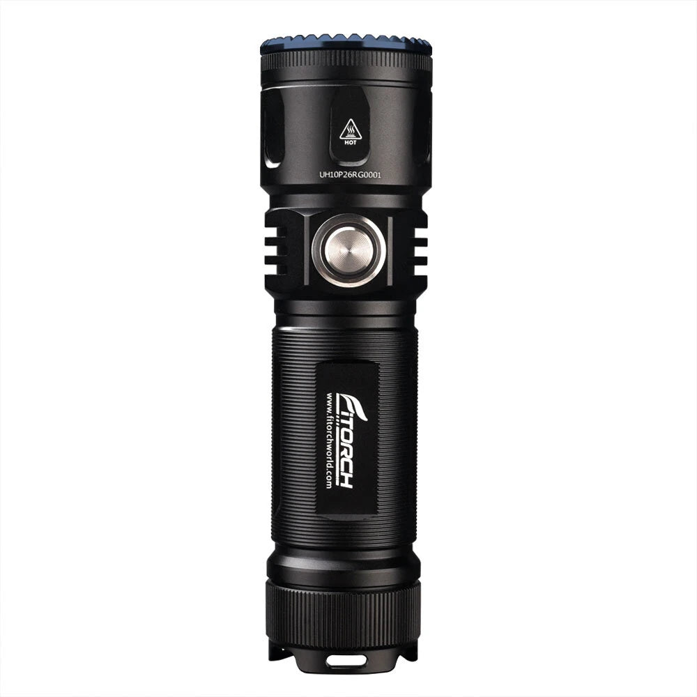 Fitorch P26GT 5000LM Ultra Bright 26650 Powerful Flashlight Type-C Rechargeable Multifunctional Strong LED Torch IPX8 Waterproof for Camping Hiking Outdoor Adventures