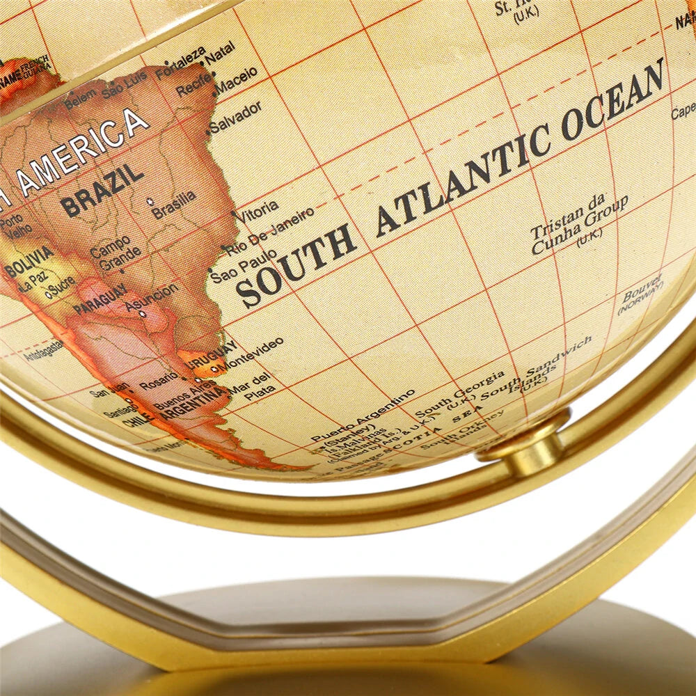 World Globe Map 360Rotating World Globe Earth Map Geography Education Toy Home Decoration Office Ornament Kids Gift