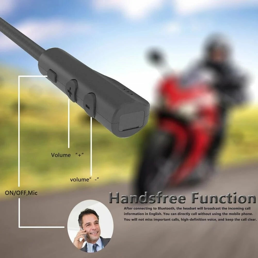 Motorcycle Helmet Headset Wireless BT 5.0 Handsfree Stereo Earphone Motorcycle Helmet Headphones MP3 Speaker