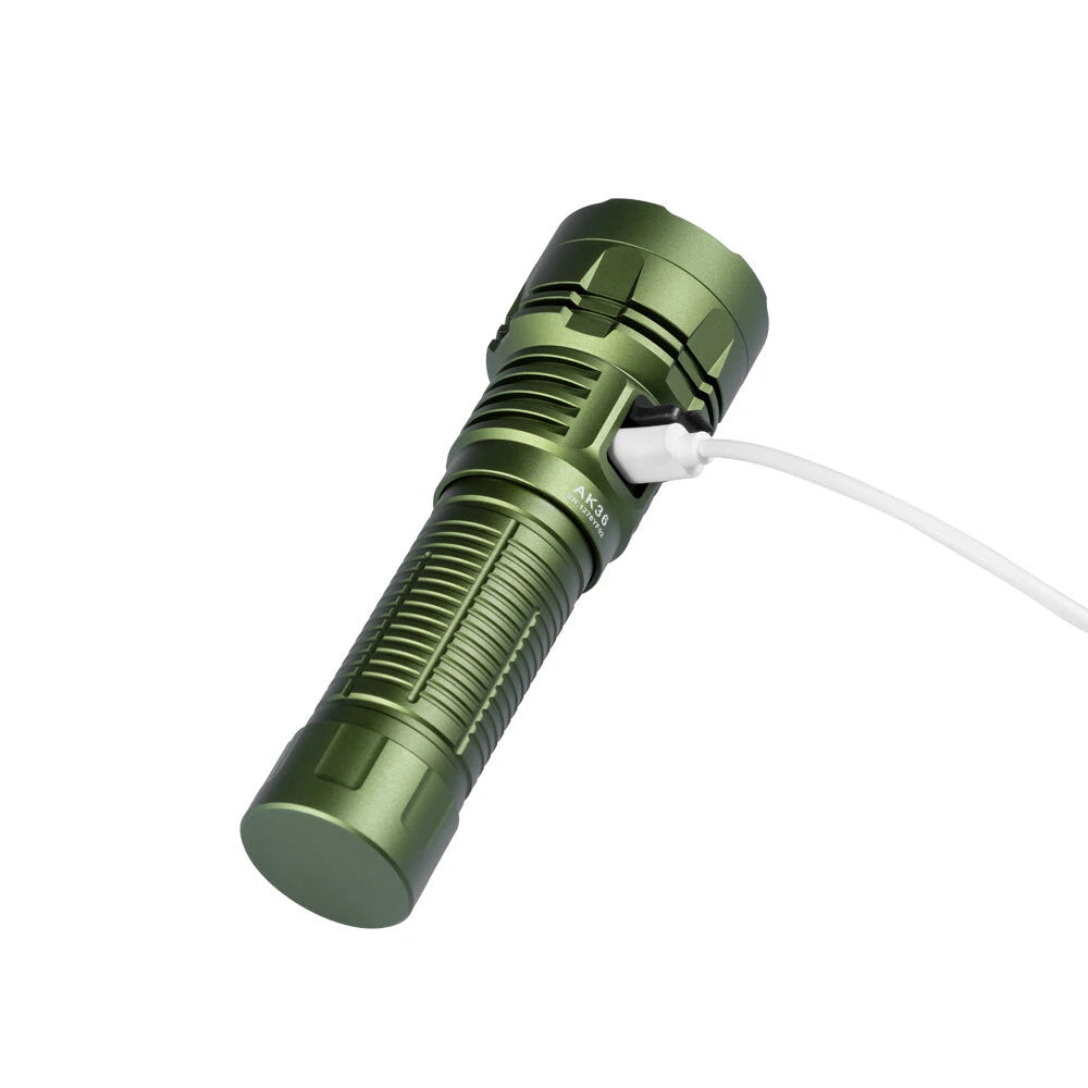 Lumintop AK36 7*LED Spotlight & Floodlight 4500LM High Lumen Powerful Flashlight With 26800 Battery USB C Rechargeable EDC LED Lantern Magnetic Tail Self Protection Light