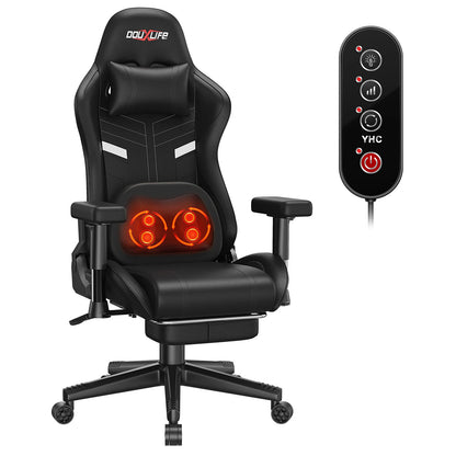 Home Office Computer Chair Gaming Chair Double Layer Backrest Filling Ergonomic Folding Footstool Comfortable Sedentary Lazy Sofa Chair Live E-sports Chair