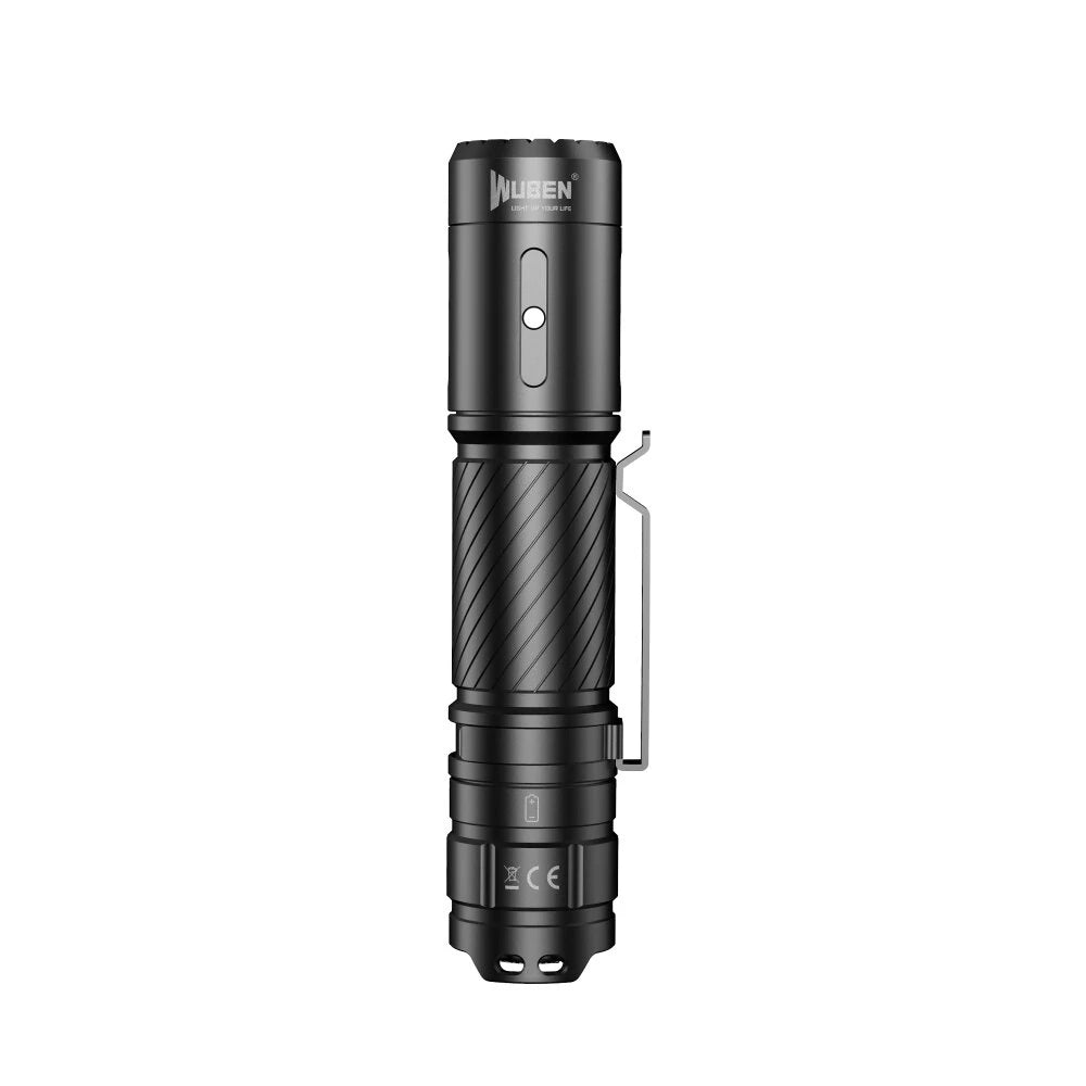 WUBEN C3 1200LM High Powerful Rechargeable Mini Flashlight with 18650 Battery Compact Waterproof Lantern for Camping EDC Self-protection LED Torch