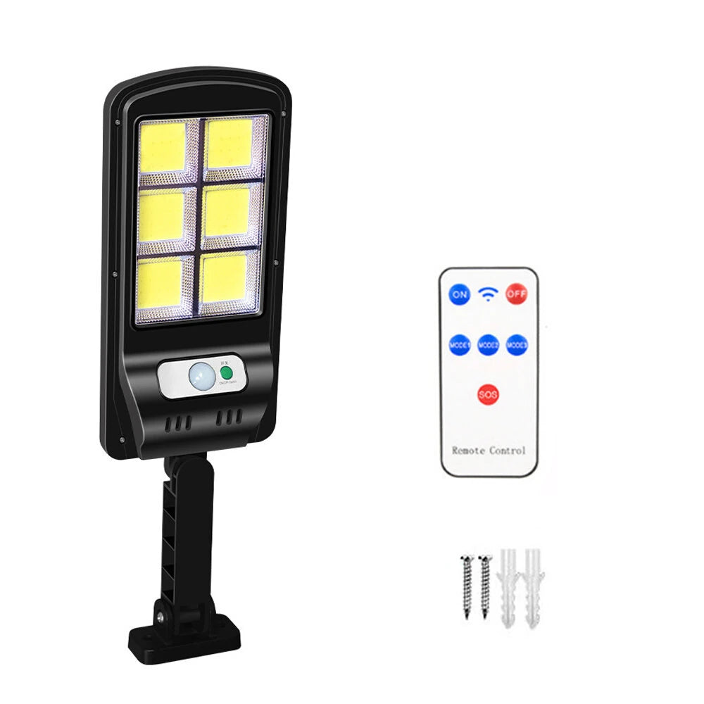 120COB LED Outdoor Solar Street Light Human Body Induction Garden Light With Remote Control LED Wall Light Waterproof Garden Light