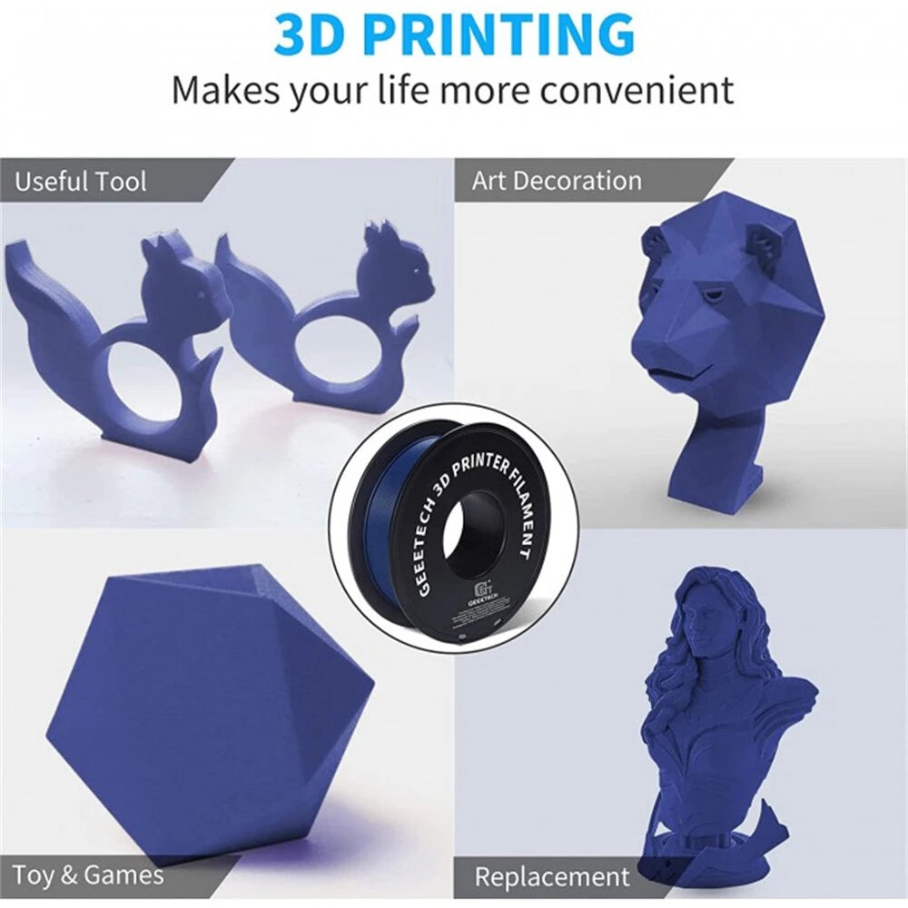 [EU/UK Direct]Geeetech PLA Matte Multi Colors 3D Printer Filament 1.75mm 1kg/roll Frosted Texture High Accuracy Easy to Print Vacuum Sealed