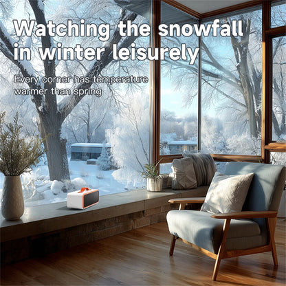 Tevorex 700W PTC Portable Desktop Heater with 2 Heat Modes Smart Temperature Control Fast Heating Heater for Home or Office