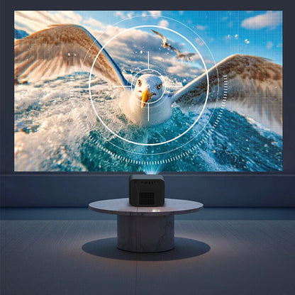 [EU Direct] ULTIMEA Poseidon E100 DLP Projector 1800 ANSI Lumens 1080P Native 3D 4K HDR10&HLG Auto Focus & 6D Keystone Google TV Dual 10W Speakers Smart Home Cinema Theater