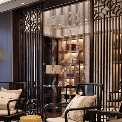 90x195cm 41 Line Wooden Bead Curtain Non-toxic Fly Screen For Porch Bedroom Living Room Bathroom