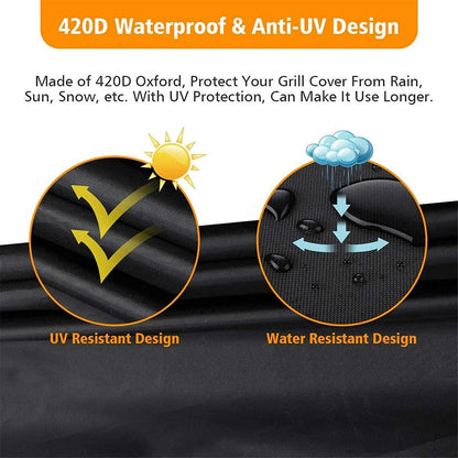 43 inch Outdoor BBQ Gas Grill Cover Heavy Duty Protection Waterproof Anti-UV