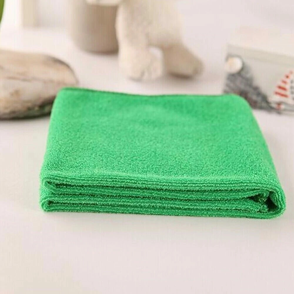 10Pcs Microfibre Cleaning Car Soft Cloth Washing Cloth Towel 30x30cm Water Suction Auto Home Washing Duster Towel