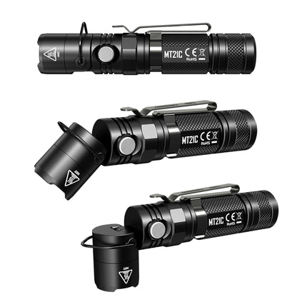 Nitecore MT21C XP-L HD V6 1000LM 8Modes 90 Adjustable Head Brightness LED Flashlight Camping Lamp
