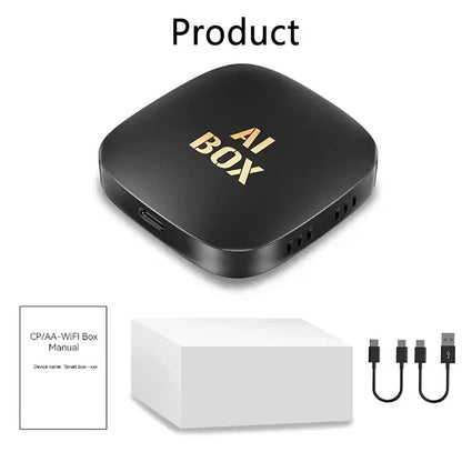 Car Video CarPlay Ai Box Android13 Wired with Wireless Carplay Converter CarPlay Android Auto Adapter Aibox Smart Carplay Box