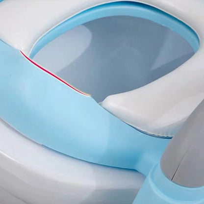 Kids Foldable Auxiliary Toilet Ladder Infant Baby Step Ladder Folding Toilet Child Toilet Ring Supplies
