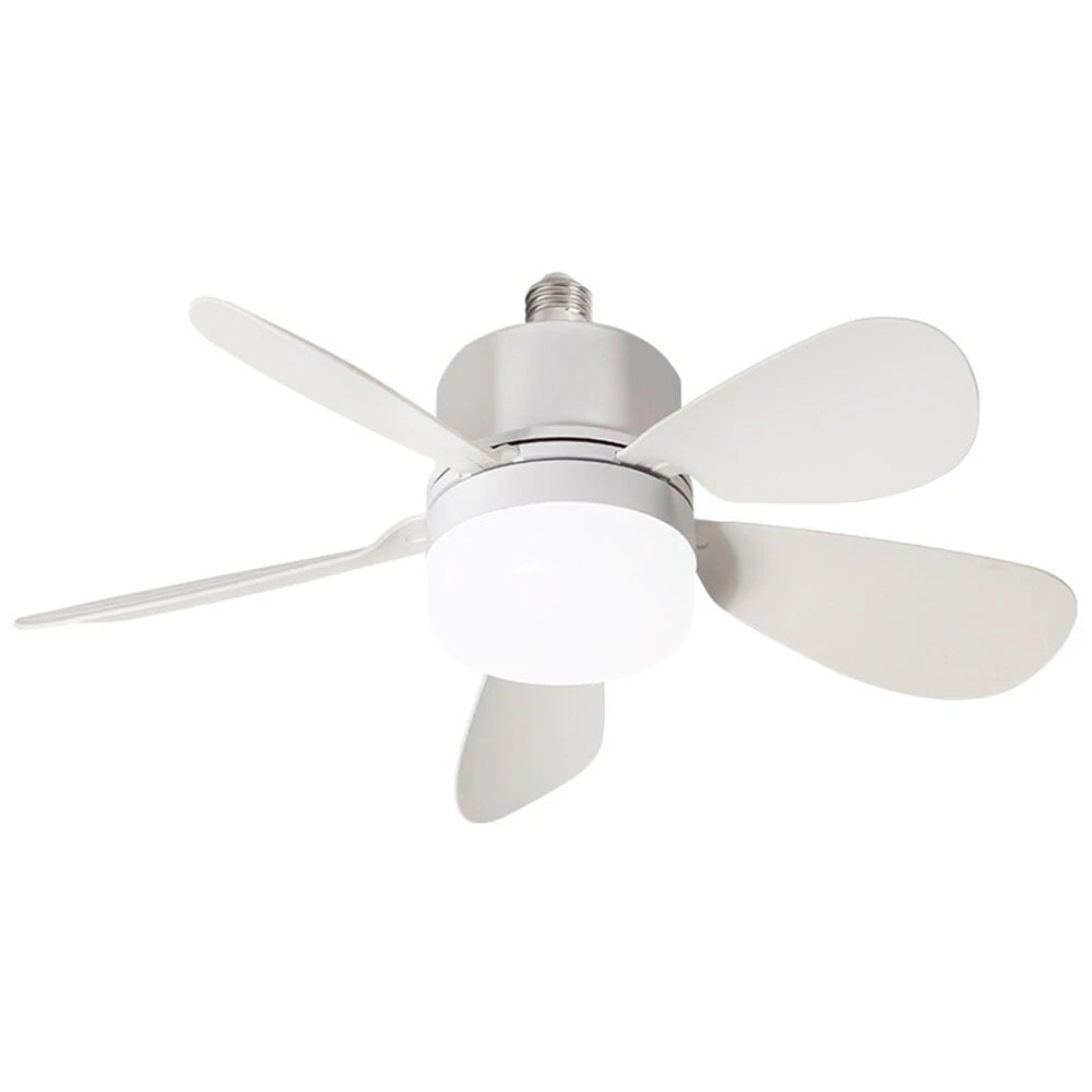Elfeland E27 LED Ceiling Fan Light Remote Control 3-Speed Fan & 3-Color Temperature Dimmable With 2/4H Timer Removable Blades for Dining Room Bedroom Living Room