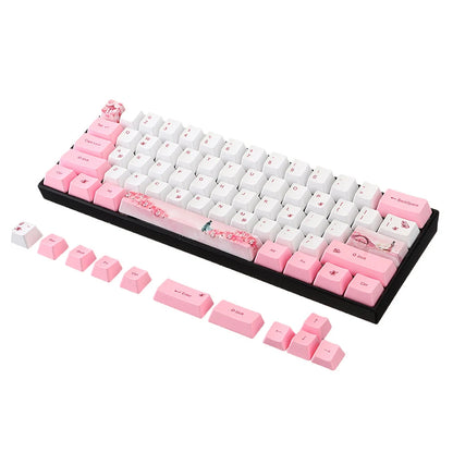 72 Keys Young Girl PBT Keycap Set OEM Profile Sublimation Custom Keycaps for Mechanical Keyboards
