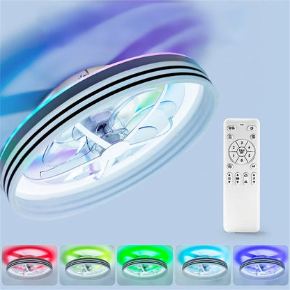 [EU Direct] Elfeland 50CM 93W LED Smart Ceiling Fan Light With 6 Wind Speeds Dimmable CCT 2700K~6500K Music Sync RGB Music Ceiling Lamp Fan APP & Remote Control