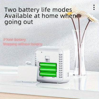 LED Clock Student Alarm Clock Plug-In Dual-Purpose Large Screen Display Digital Clock Voice-Controlled Temperature Clock