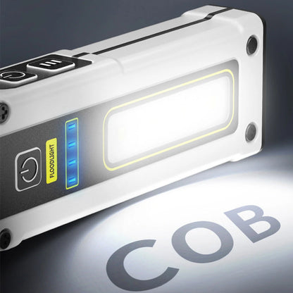 XPG COB LED Flashlight 2000mAh 7Gear Double Light Source Flashlight Mini Torch Magnet Emergency Power Bank Portable Outdoor Camping Light