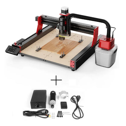 [EU Direct]TWO TREES TTC450 Pro CNC Engraving Machine Kit 500W Air cooled Spindle Motor ER11 Chuck 52mm Clamps  Power Supply Speed Governor+M1 Vacuum Cleaner