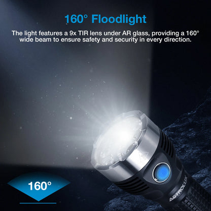Astrolux EA09 9* HL2X LED 10360LM 460M Long Throw Flashlight 160 Floodlight 10000mAh Type-C Two-Way Quick Charge Torch Power by 211500/ 26650/ 21700/ 18650 High Lumen Strong Light Search Stepless Lamp