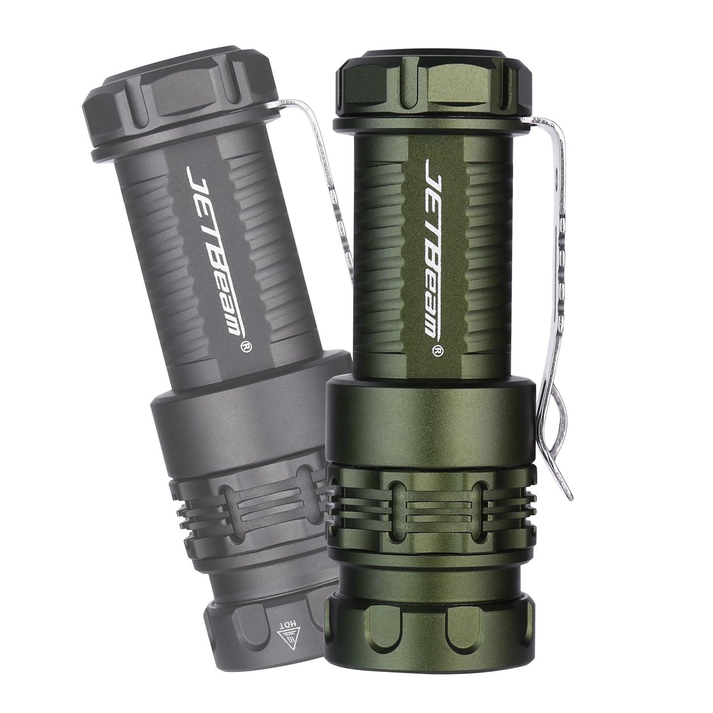 JETBEAM RRT0 PRO LED Rechargeable Small EDC Flashlight Equipped with 3 high-Brightness LEDs+with RGB Light,1680 lumens Maximum Range 200 Meters,IP66 Waterproof,for Outdoors,Work,Emergency