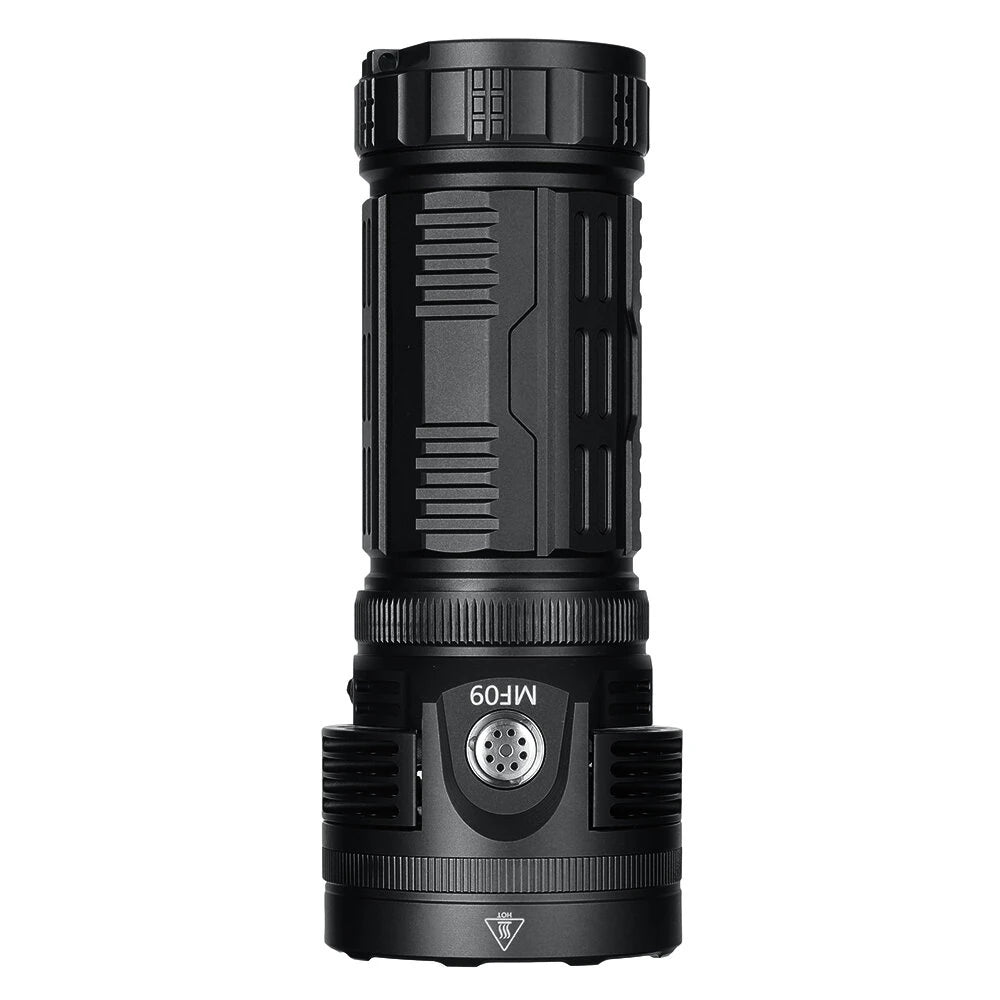 Astrolux MF09 9* XHP50.2 LED 26000LM 600M High Lumen Flashlight With TEC Active Cooling System + Fan, 46950 Battery, Removable Handle, Ultra-bright Long Range Strong LED Torch Perfect For Outdoor Searching Camping Heavy Duty