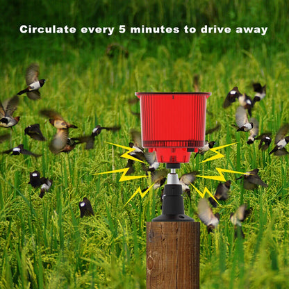 Solar Powered Animal Repeller Infrared Motion Sensor Alarm Light Waterproof Anti-Theft Repellent Anti-Wolf Light Animal Repellent Timed Recording Loud Speaker Sound