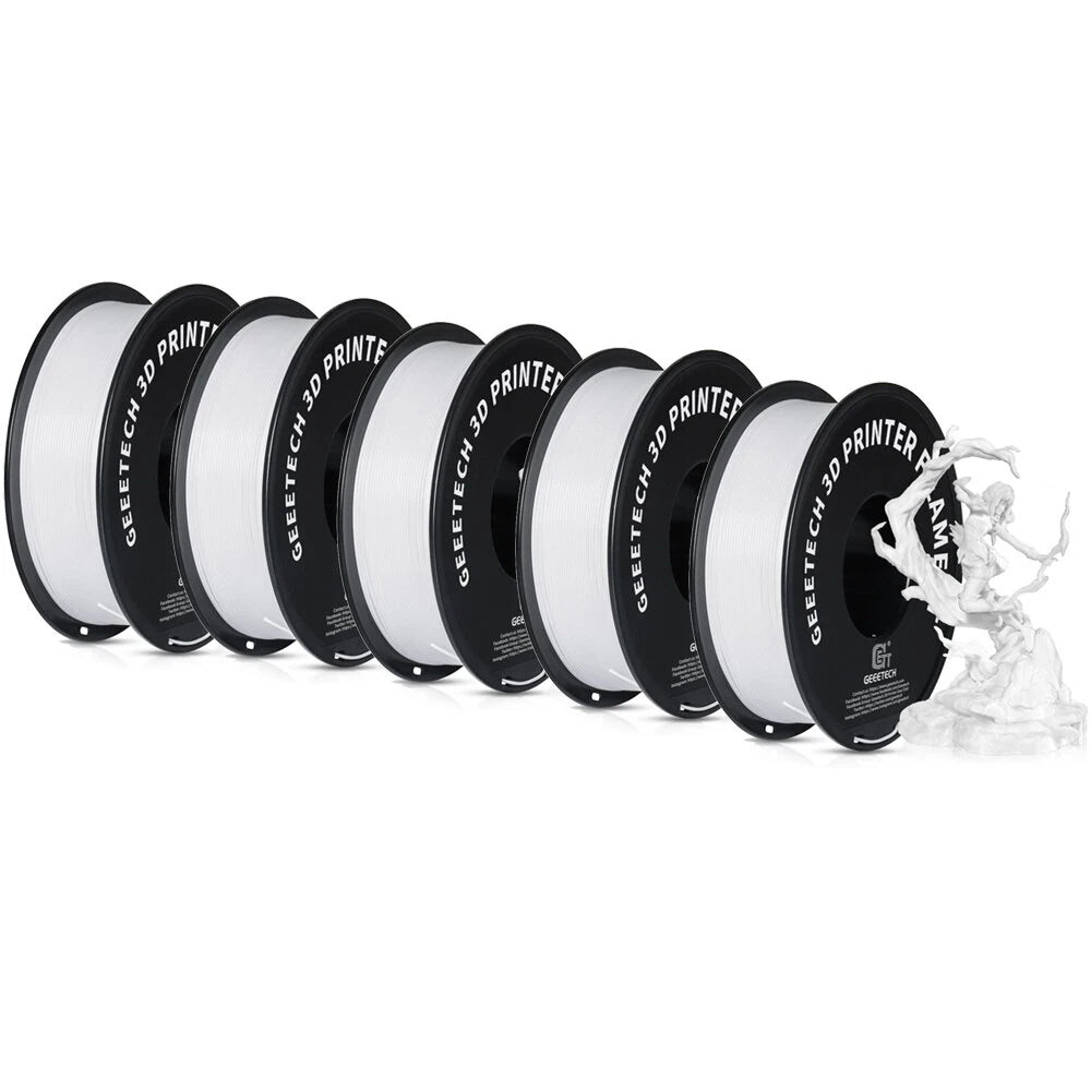 Geeetech PETG 3D Printer Filament 1.75mm 5kg High Accuracy Clog-Free Bubble-Free Vacuum Sealed Compatible with FDM Printers