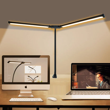 LED Desk Lamp 10 Brightness Levels Dimmable 3 Color Temperatures Eye Protection Study Work Reading Lamp Eye-friendly Computer Monitor Table Night Light