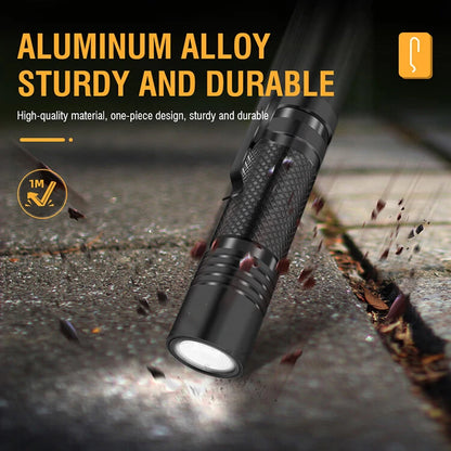 V8 800LM Strong Light EDC Portable LED Flashlight USB Rechargeable Built-in 18650 Battery Mini Torch Outdoor Emergency Light